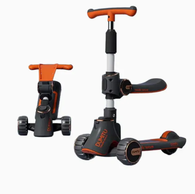 Children's scooter dumitu plus 002BLACK — photo 1