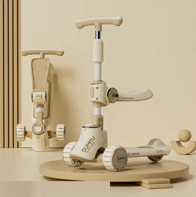 Children's Scooter Dumitu Plus 002BROWN — photo 1