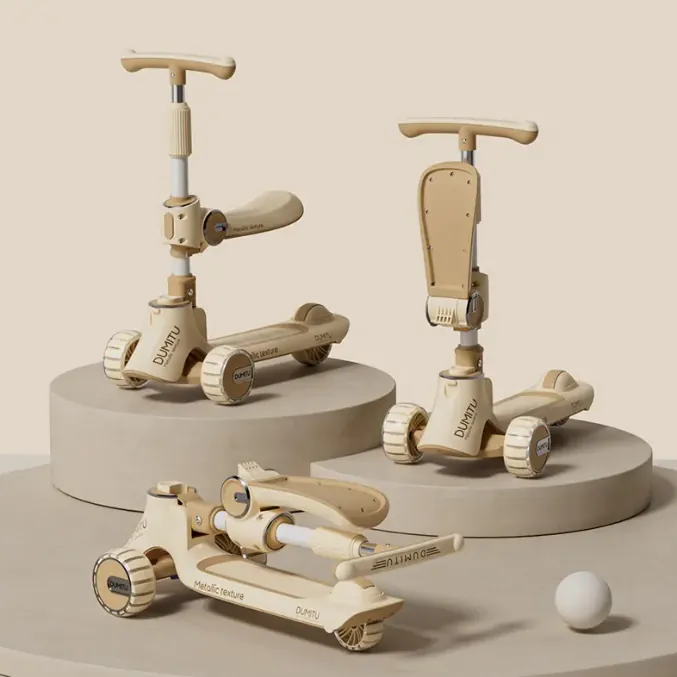 Children's Scooter Dumitu Plus 002BROWN — photo 2