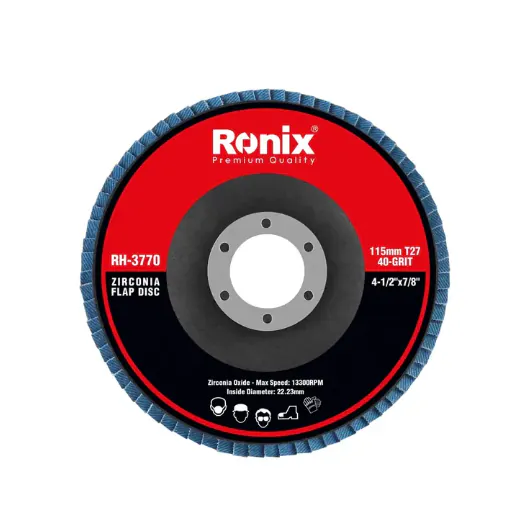 ცირკონის სახეხი დისკი ზუმფარა Ronix RH-3771, — ფოტო 1