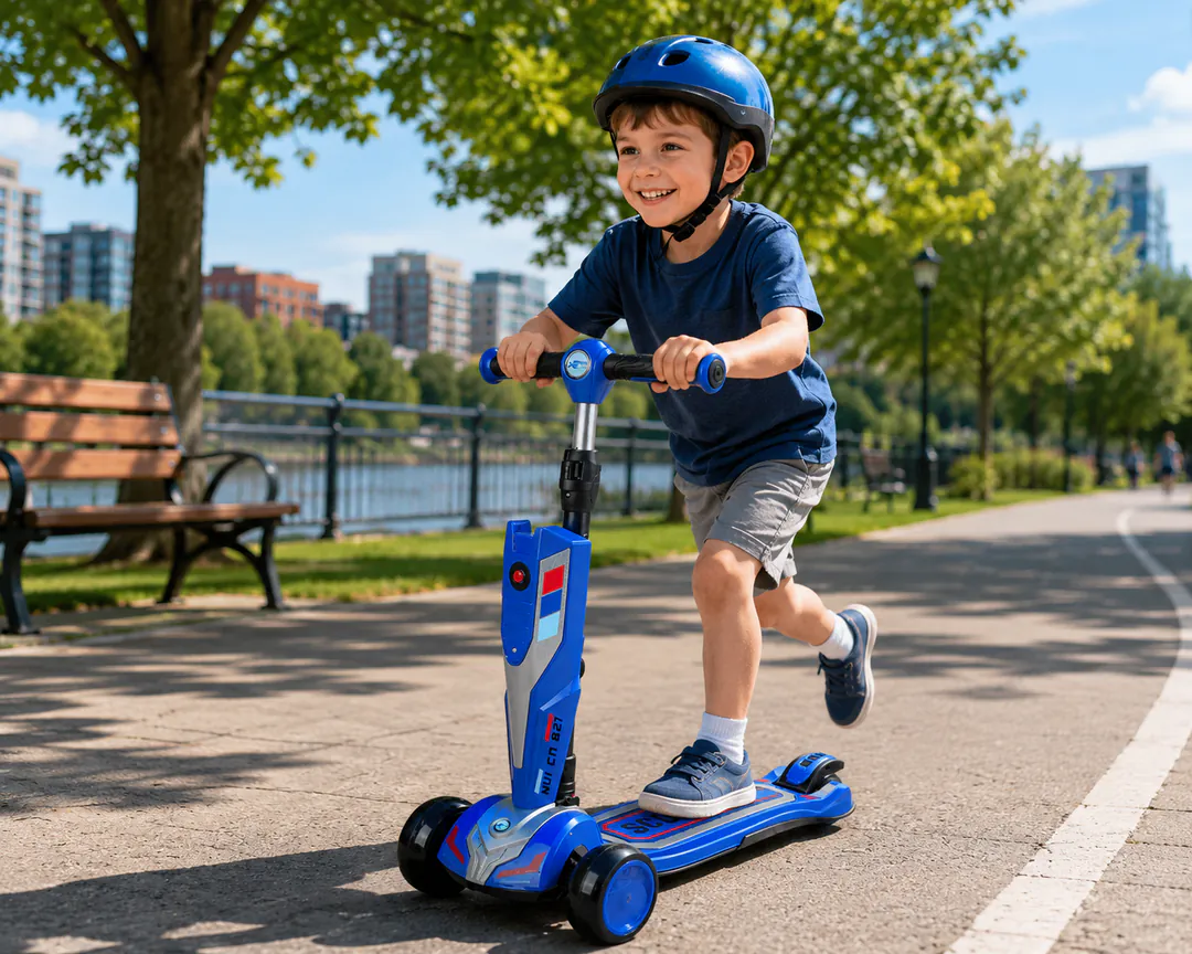 Children's three-wheeled scooter 5168-BLU — photo 2