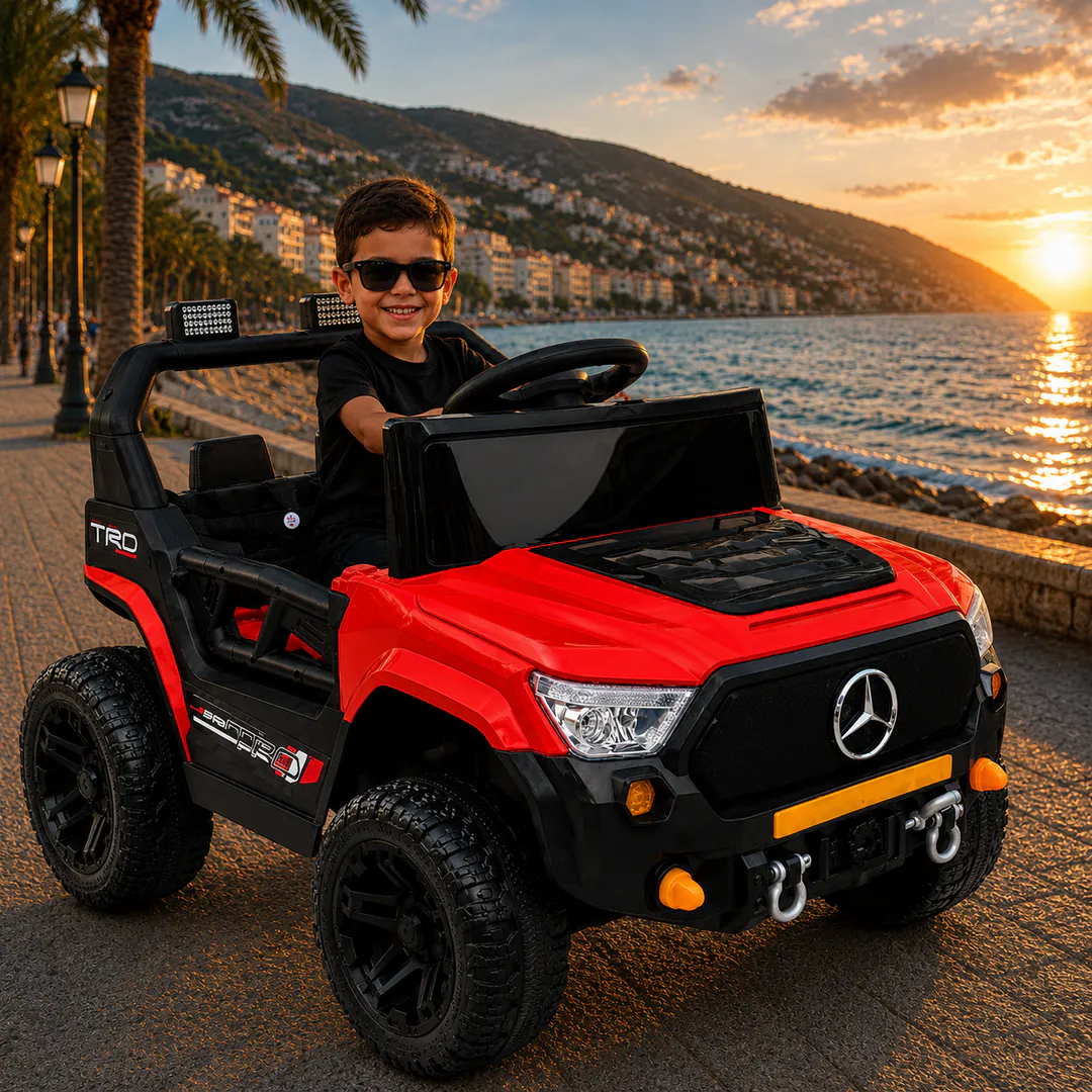 საბავშვო ელექტრო მანქანა Mercedes-Benz GM-505-RED — ფოტო 1