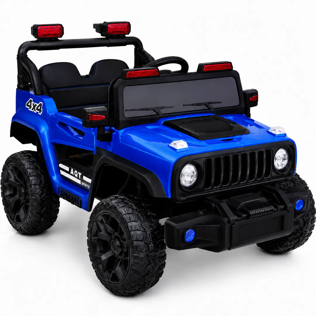 Детский электромобиль Jeep M-60D-BLU (2 двигателя, — фото 2