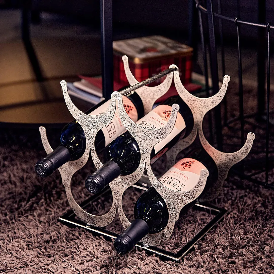 Table wine shelf for 7 bottles, bottle holder — photo 2
