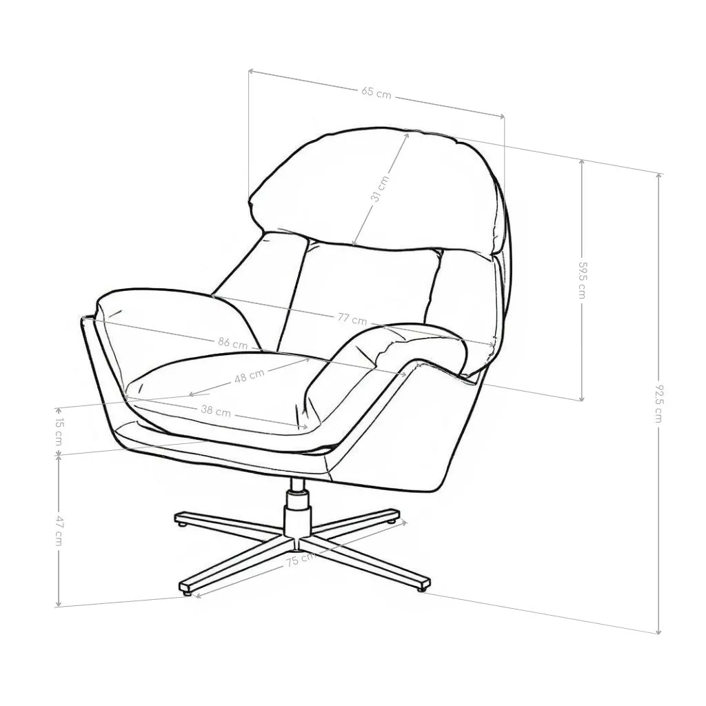 Swivel Recliner Chair Roscliffe Premium — photo 2