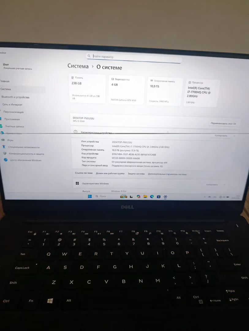 Laptop Dell XPS 15 (9560) — photo 2