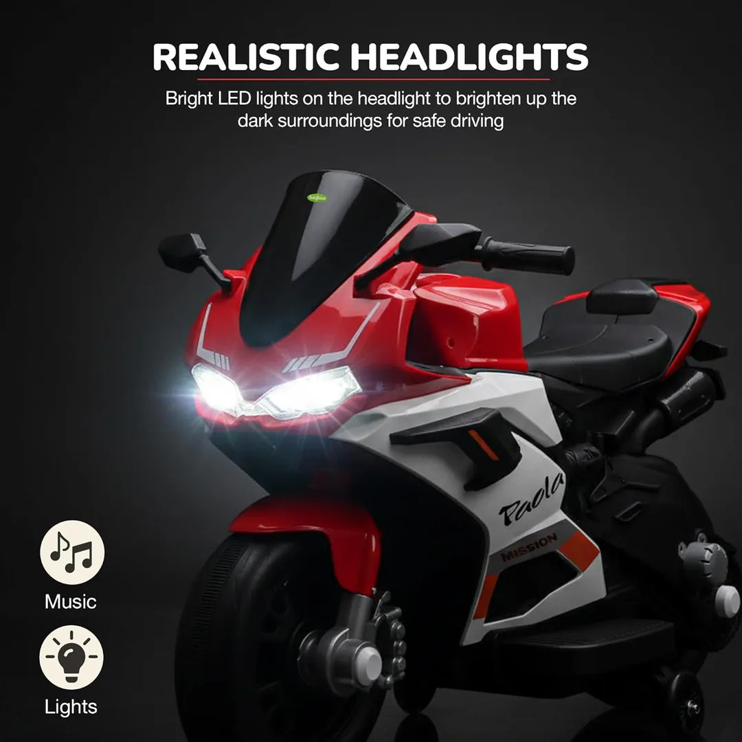 Children's electric motorcycle M8-9-RED — photo 7