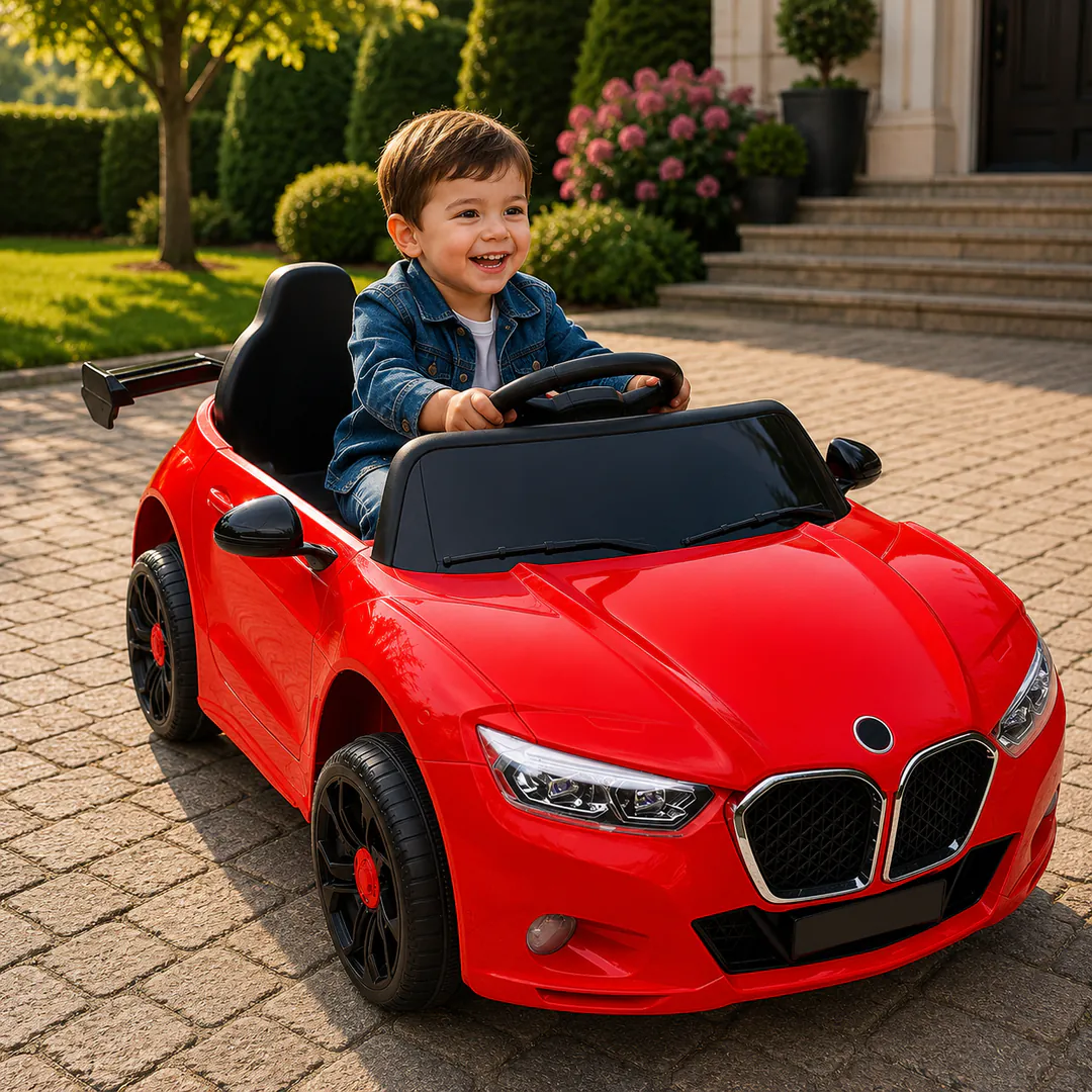 საბავშვო ელექტრო მანქანა BMW-KQT-528-R — ფოტო 1