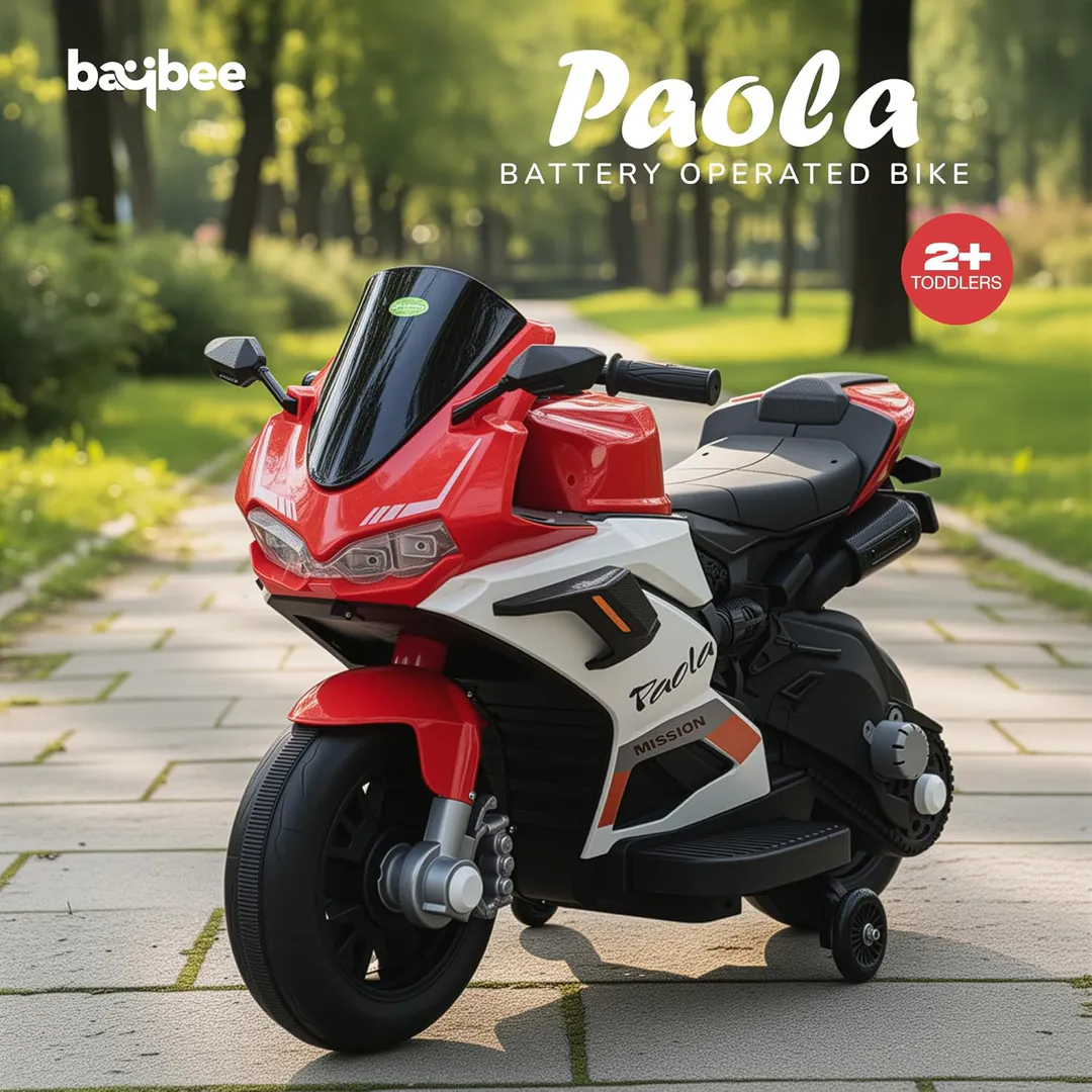 Children's electric motorcycle M8-9-RED — photo 9