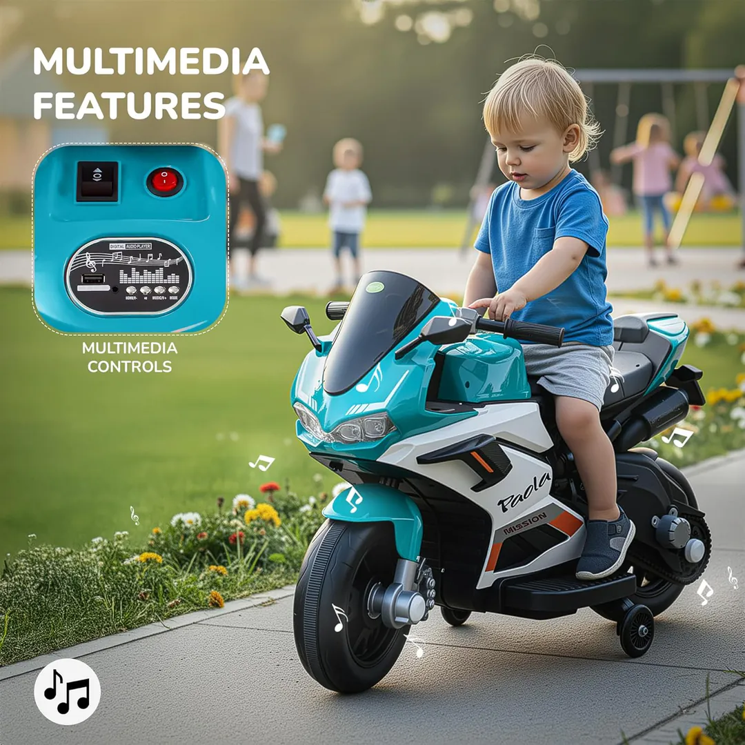 Children's Electric Motorcycle M8-9-BLI M8-9-BLU — photo 9