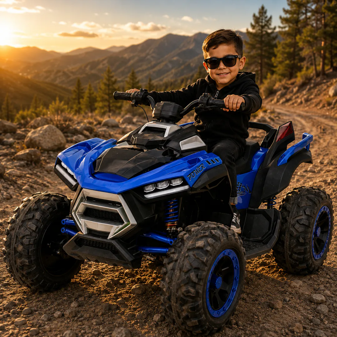 Children's Electric Quad OFF-ROAD JM-902-BLU (4×4, — photo 1