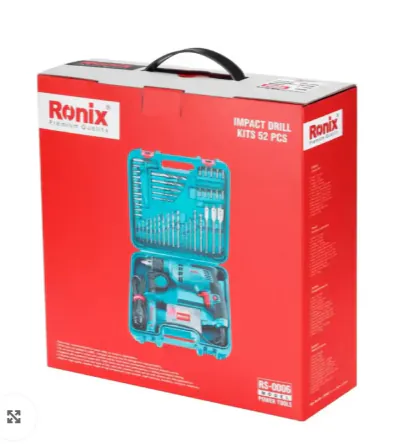 Набор ударной дрели Ronix RS-0006 52 шт 750 Вт — фото 2