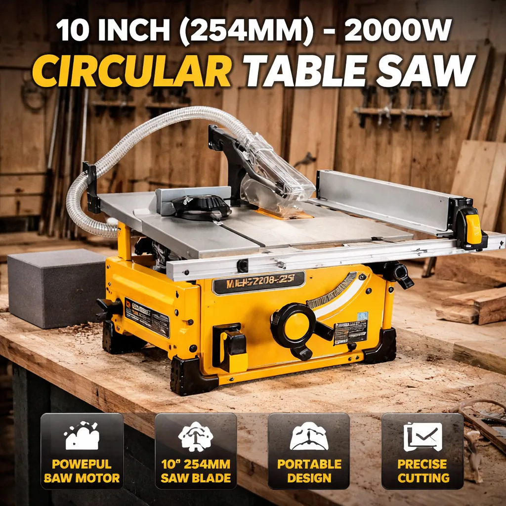 ცირკულარული მაგიდის ხრეში -2-10-INCH 254-2000W — ფოტო 1