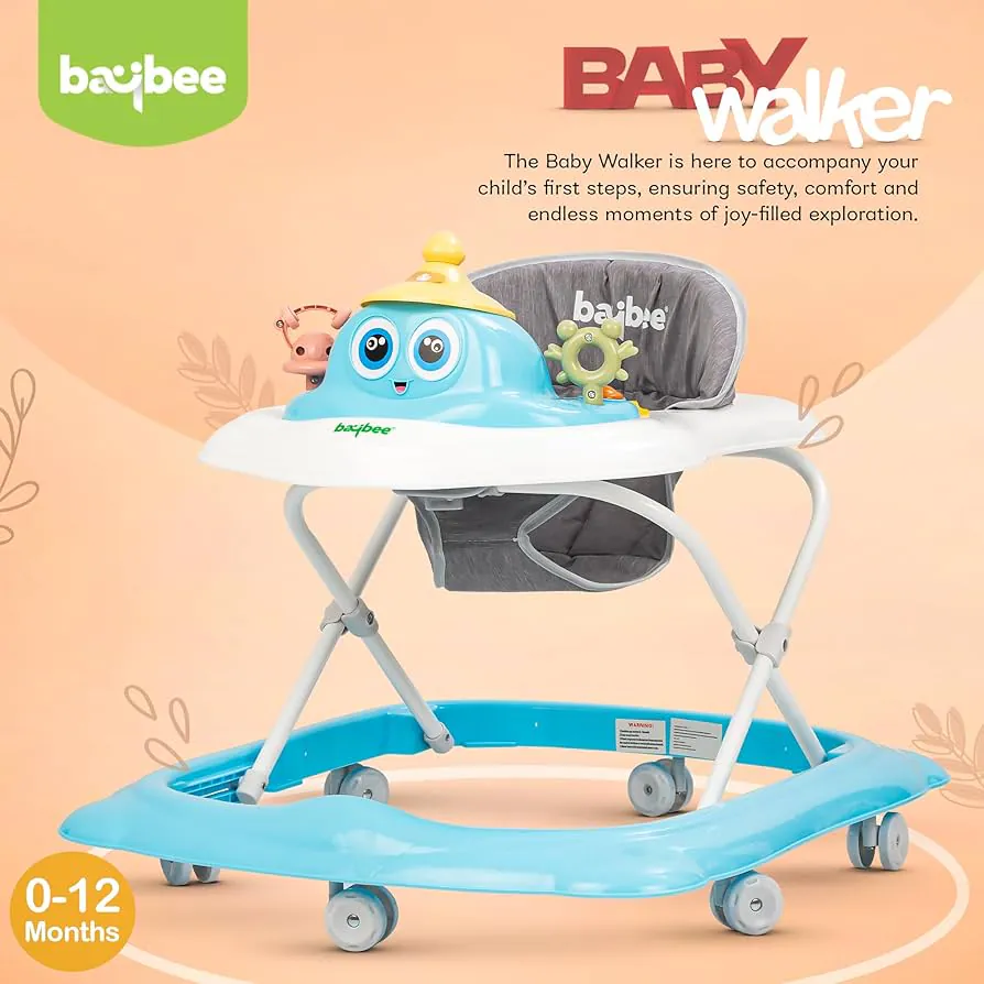 ჭოჭინა BAYBEE სილიკონის ბორბლებზე GH-(105)103-BLU — ფოტო 3