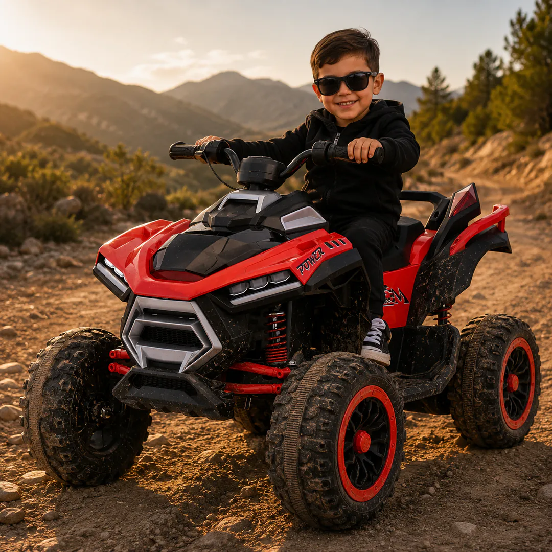 Children's electric quad OFF-ROAD JM-902-R (4×4, — photo 1