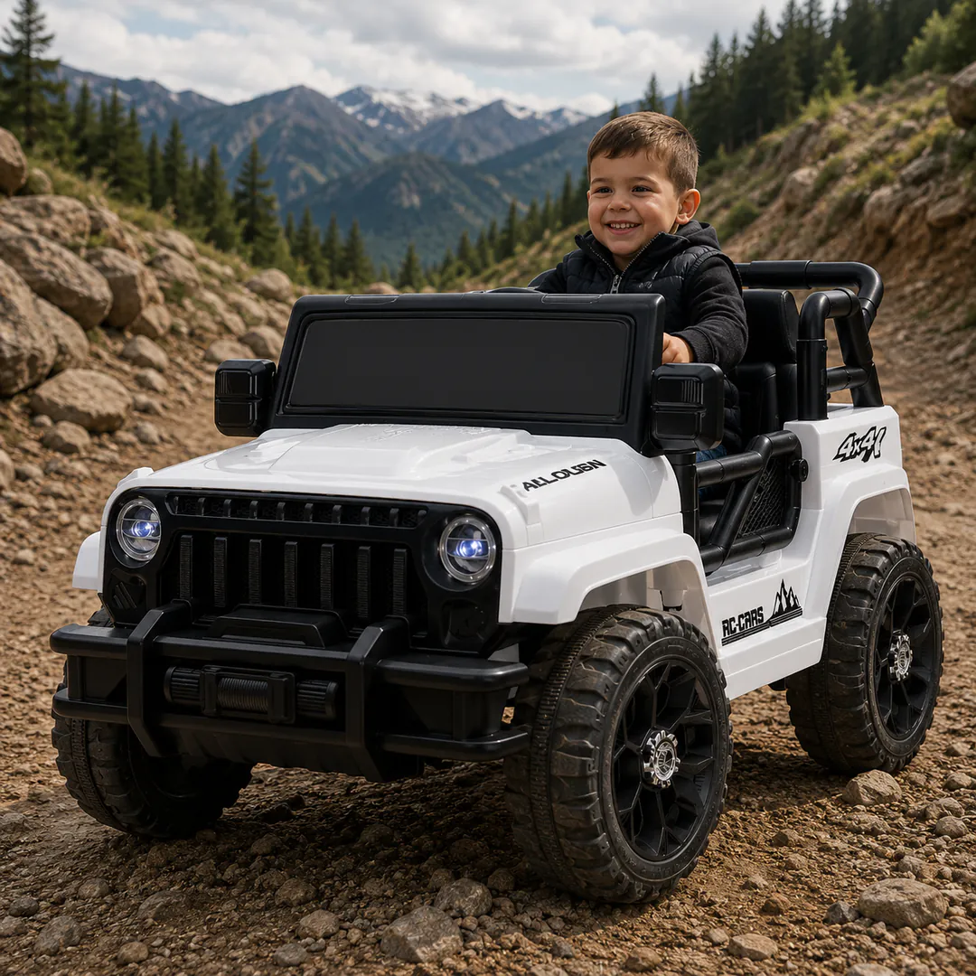 Children's electric car JEEP DTM-898-W (4 motors, — photo 1
