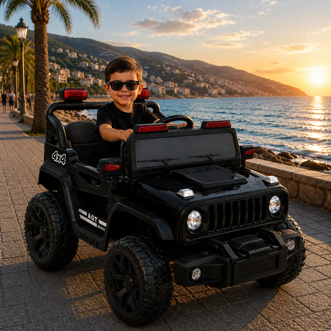 Children's electric car Jeep M-60D-B (2 motors, — photo 1