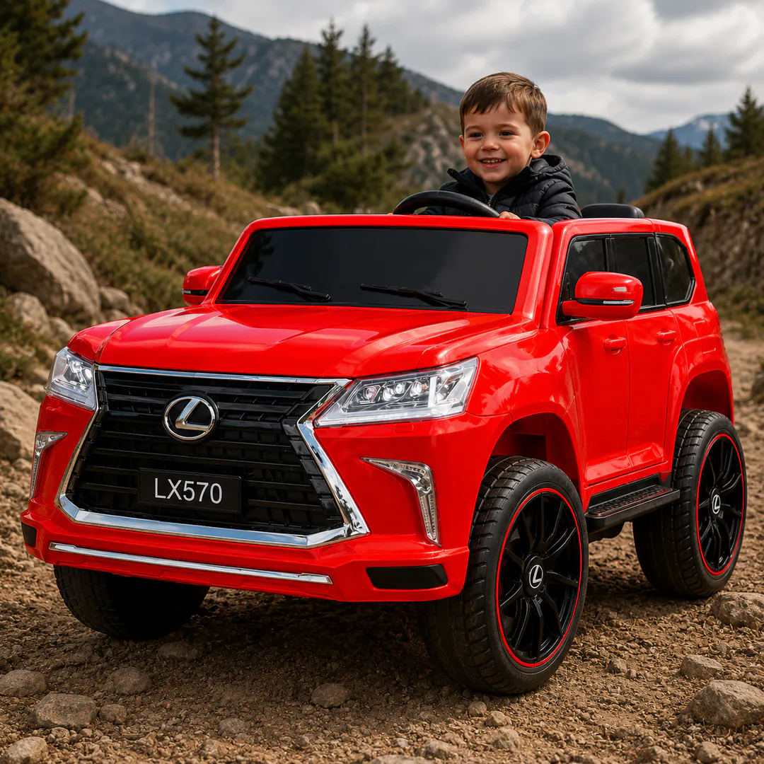 Children's electric jeep Lexus LX-570-R (2 motors, — photo 1