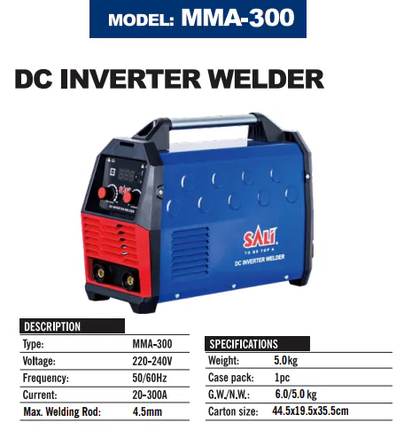 შედუღების აპარატი MMA-300A W011300A SALI — ფოტო 2