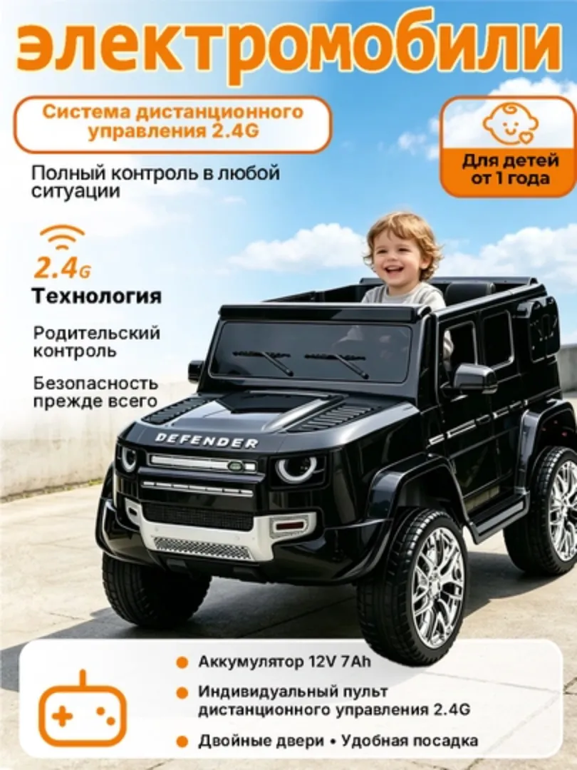 Children's electric jeep Range Rover W1688-B (4 — photo 6