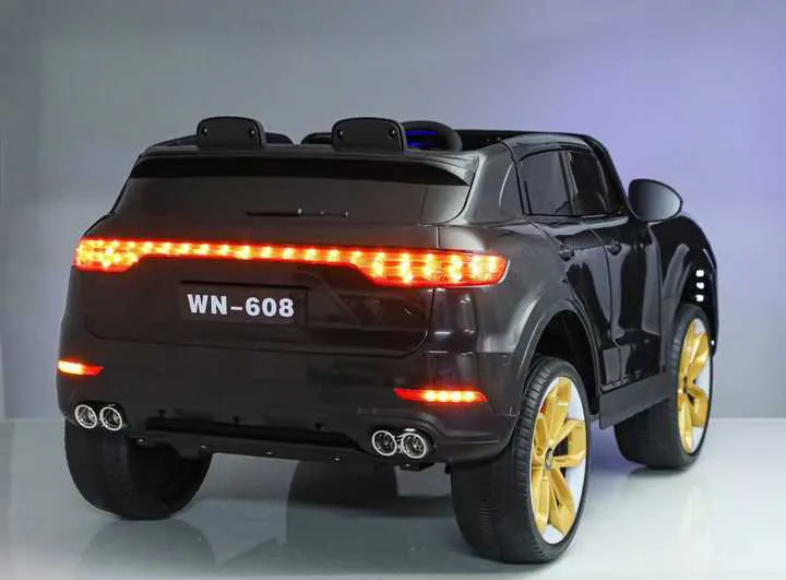 Child's electric car porsche with leather seat — photo 2