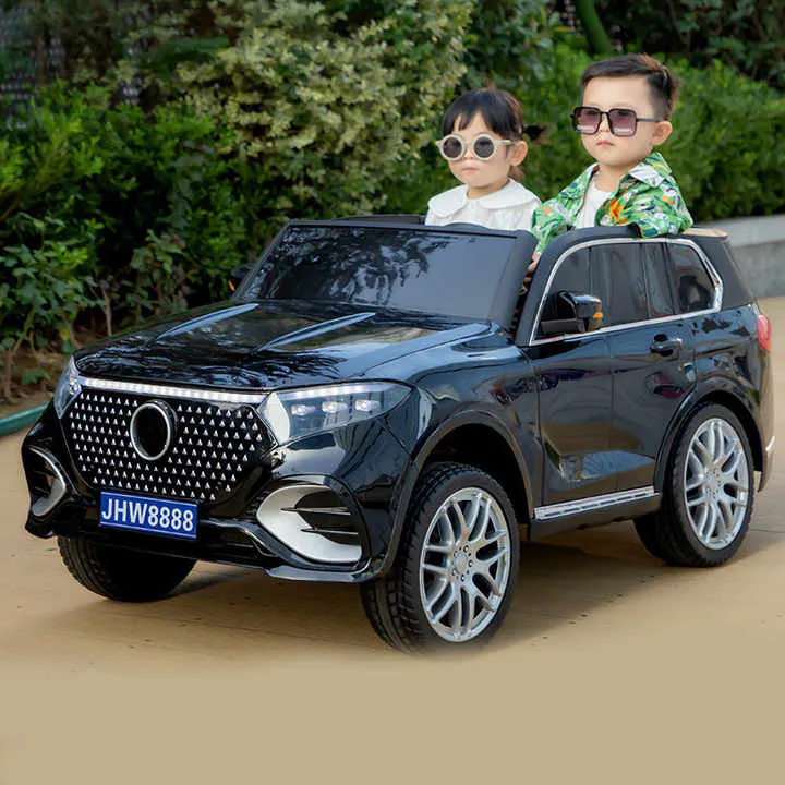 Children's electric car mercedes-benz with leather seats — photo 1