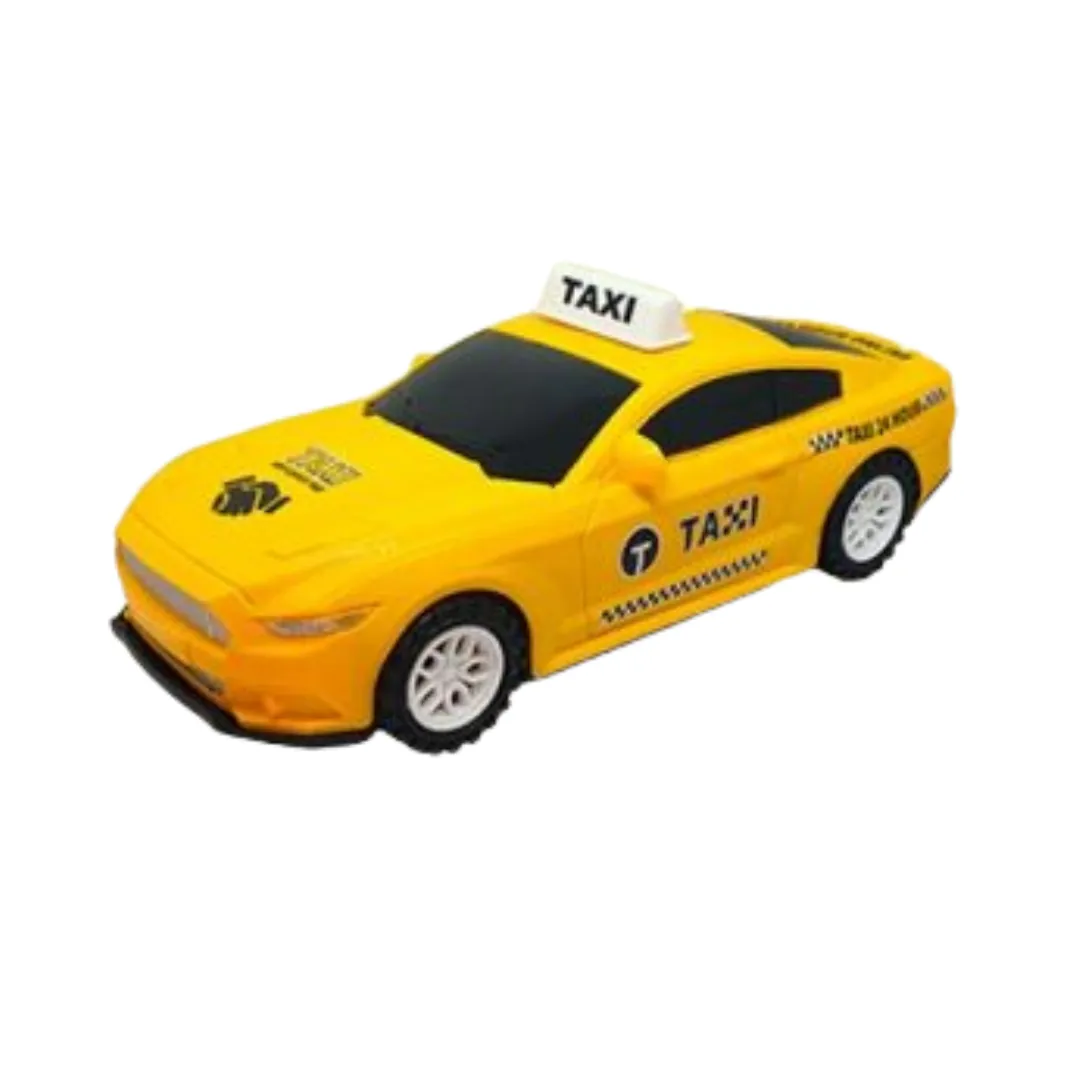 Children's toy TAXI car (yellow) — photo 1