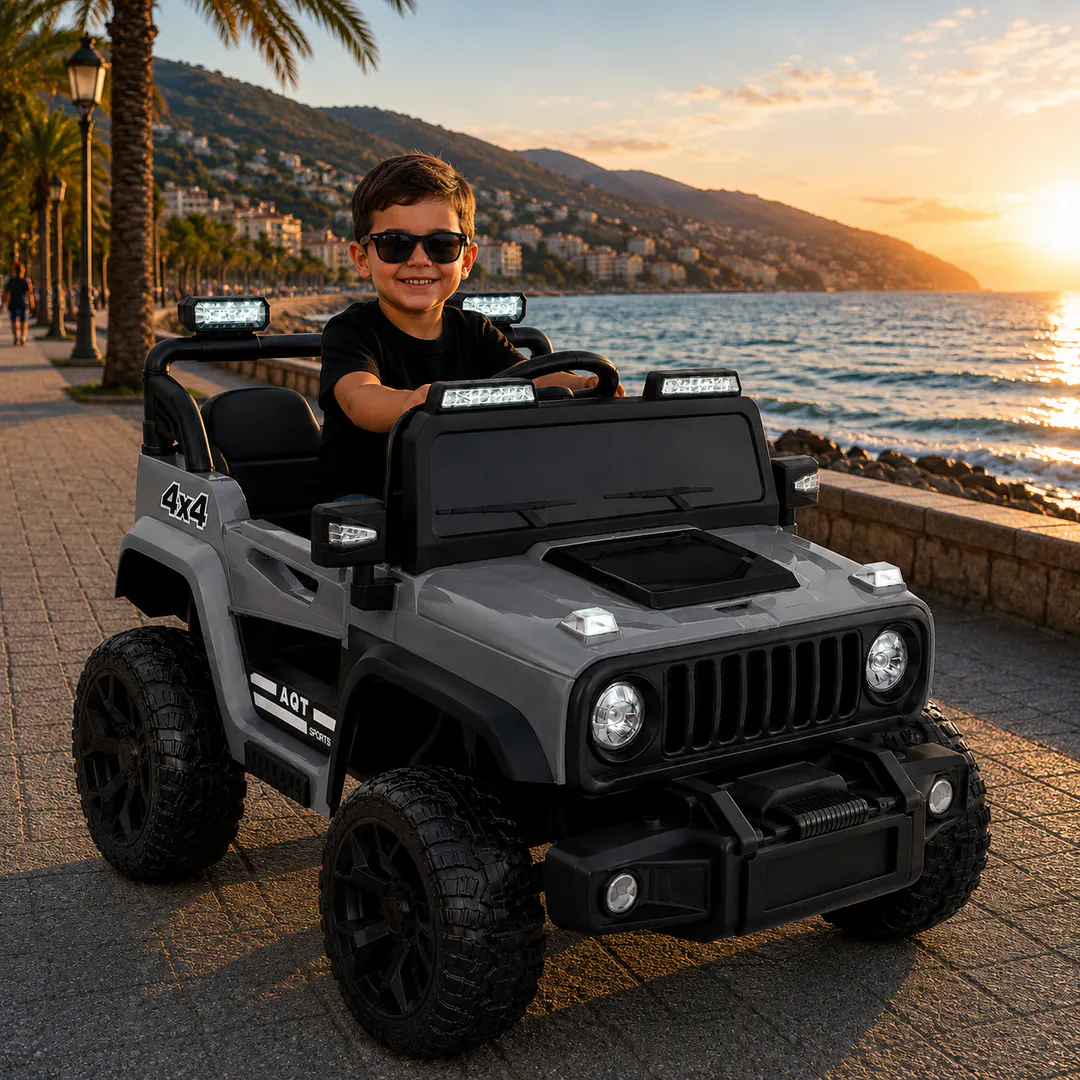 Детский электромобиль Jeep M-60D-C (2 двигателя, — фото 1