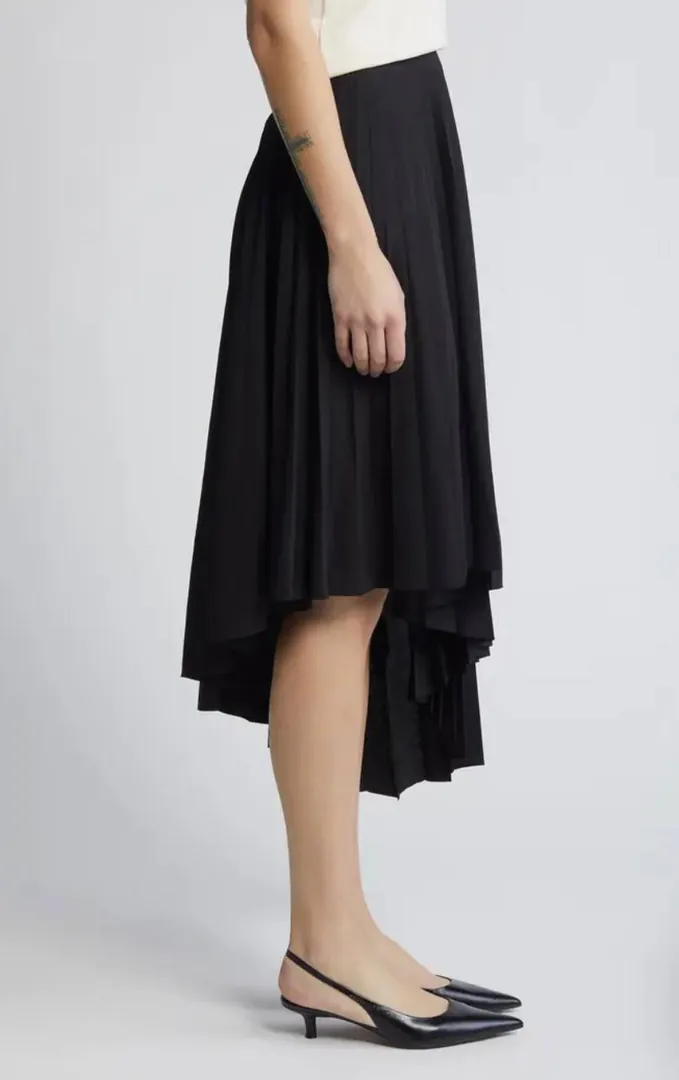 Cos asymmetric black skirt — photo 2