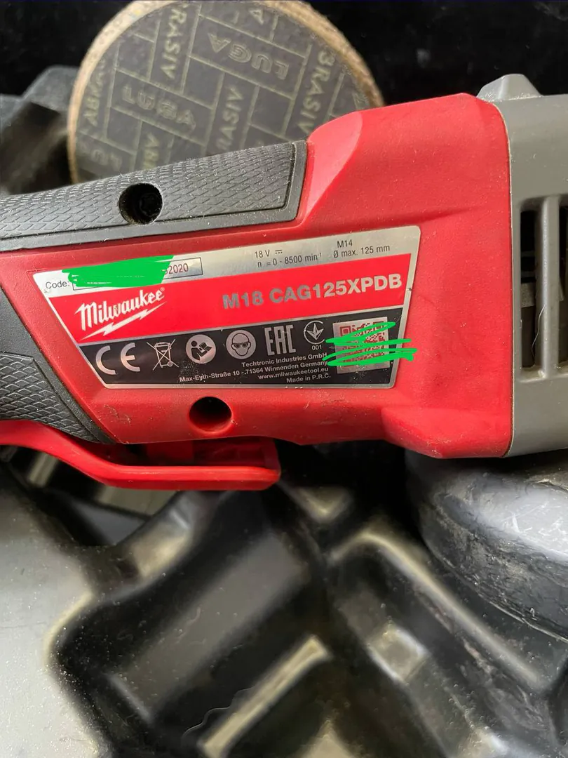 Milwaukee M18 FUEL CAG125XPDB, ORIGINAL American — photo 2