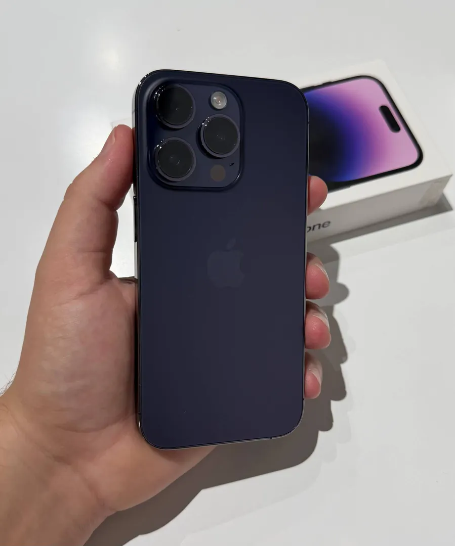 Iphone 14 pro Purple, 256 gb ბატარეა 74% ტექნიკურად არის — ფოტო 5