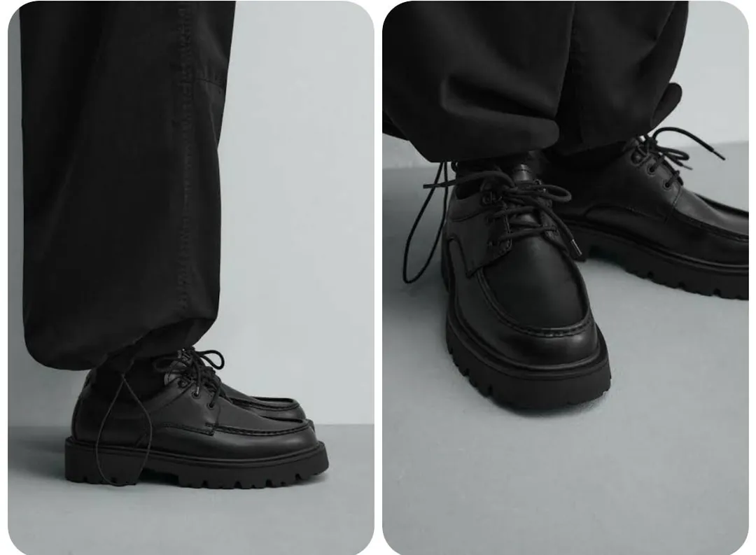 კაცების ფეხსაცმელი Zara Chunky Moc Toe — ფოტო 1