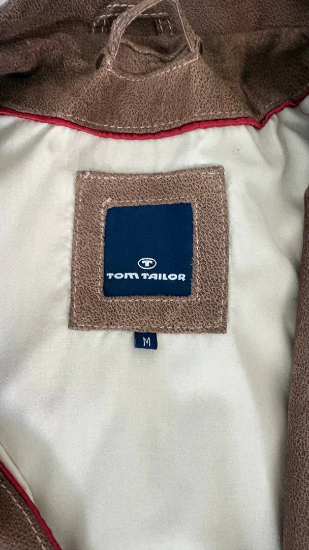 Men's leather jacket Tom Tailor — photo 1