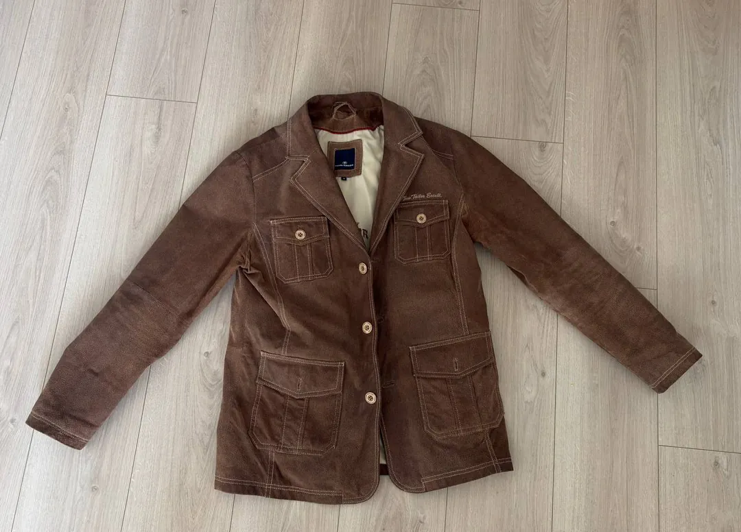 Men's leather jacket Tom Tailor — photo 5