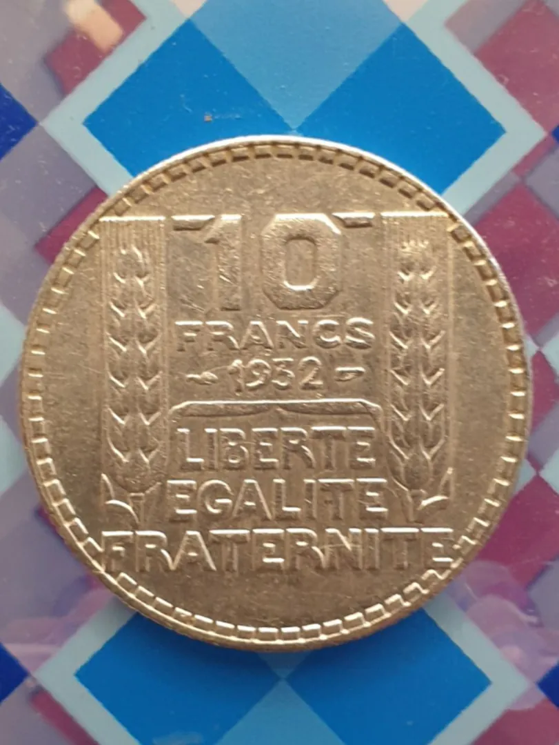 French 10 francs coin 1932 — photo 3