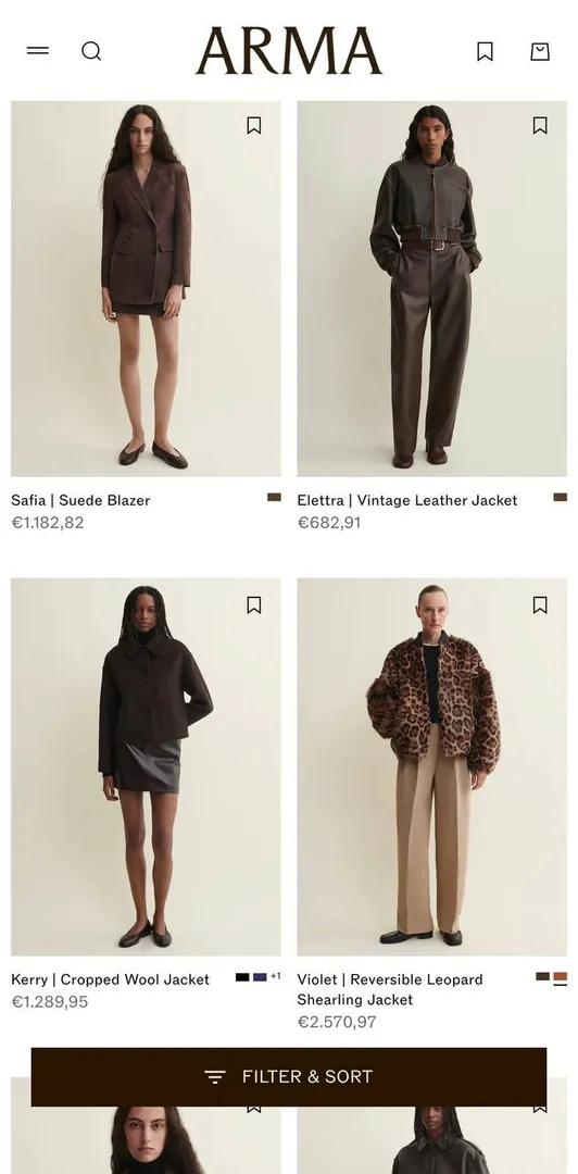 Leather jacket ARMA — photo 3