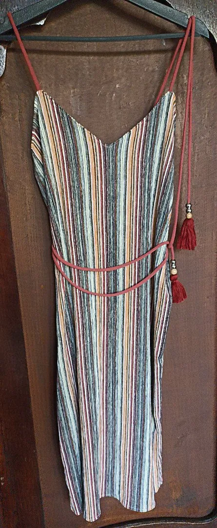 Zara striped dress L — photo 1