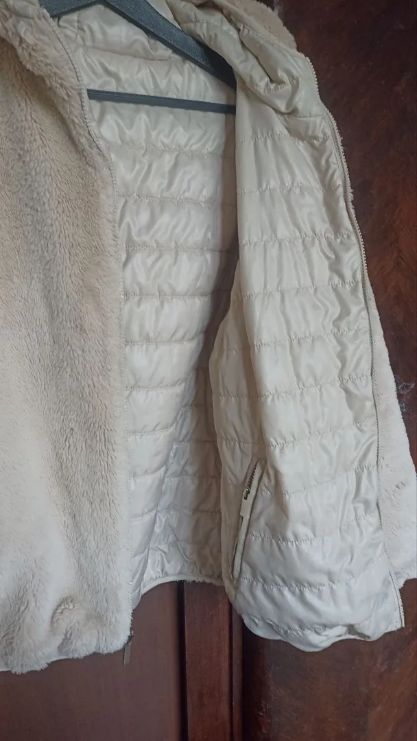 Beige reversible jacket, size M — photo 1