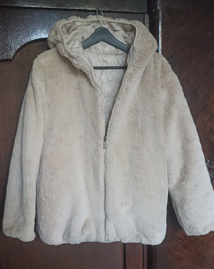 Beige reversible jacket, size M — photo 2