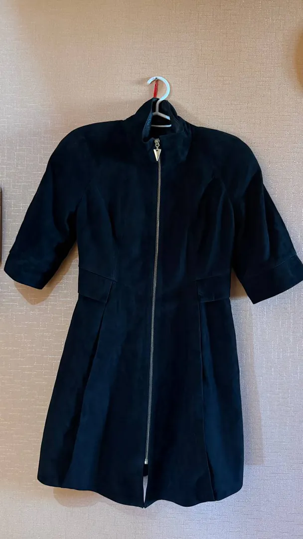 Natural suede coat — photo 5
