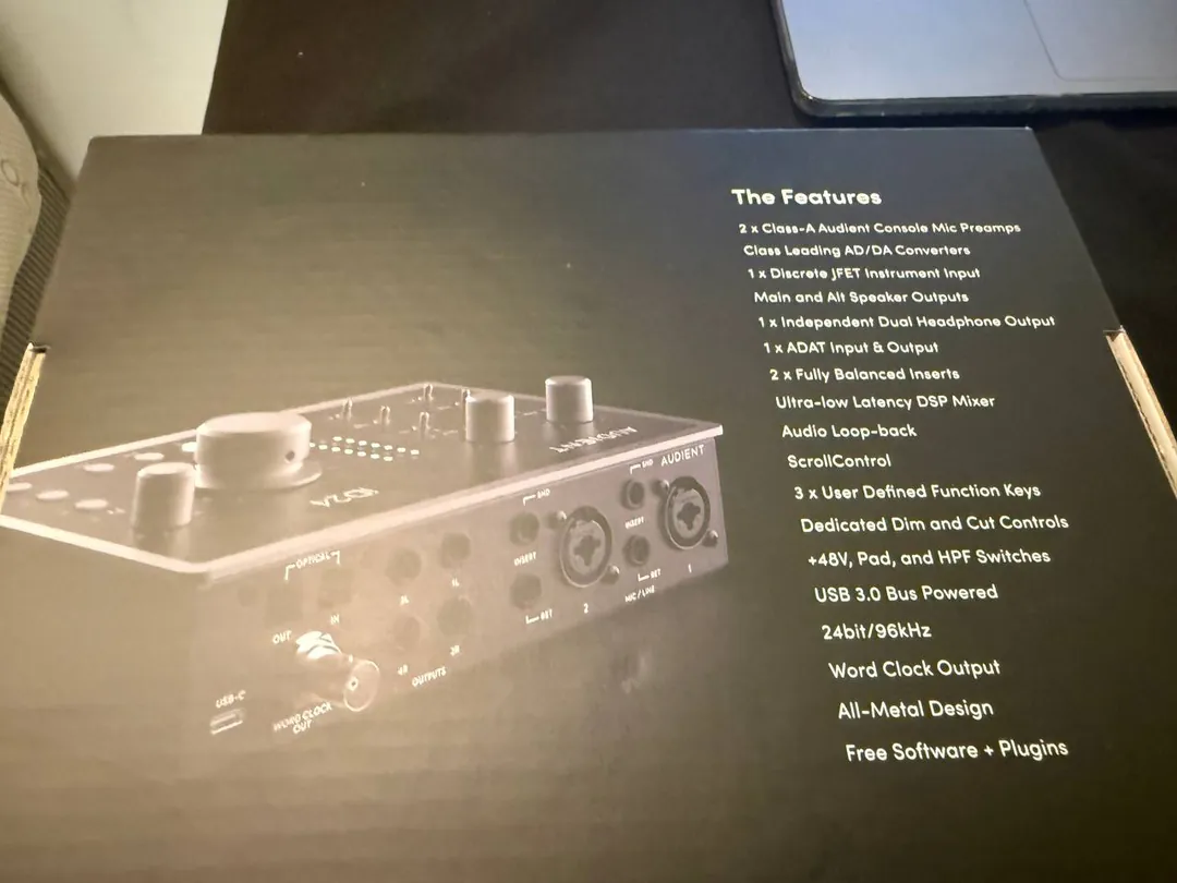 აუდიოინტერფეისი Audient iD24 — ფოტო 1