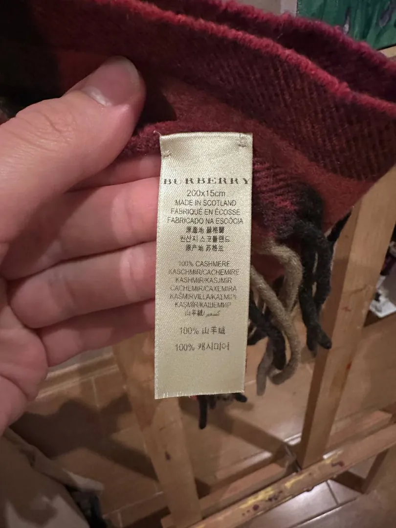 Кашемировый шарф Burberry — фото 1