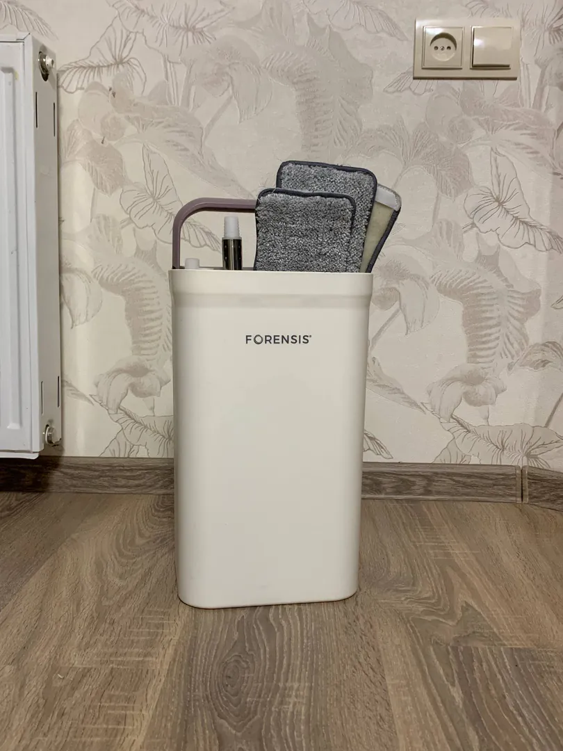 Floor cleaning set: mop and bucket with wringer — photo 3