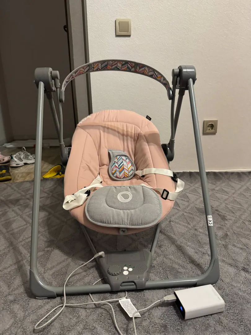 Electric Baby Swing Lionelo Otto Pink Baby — photo 1