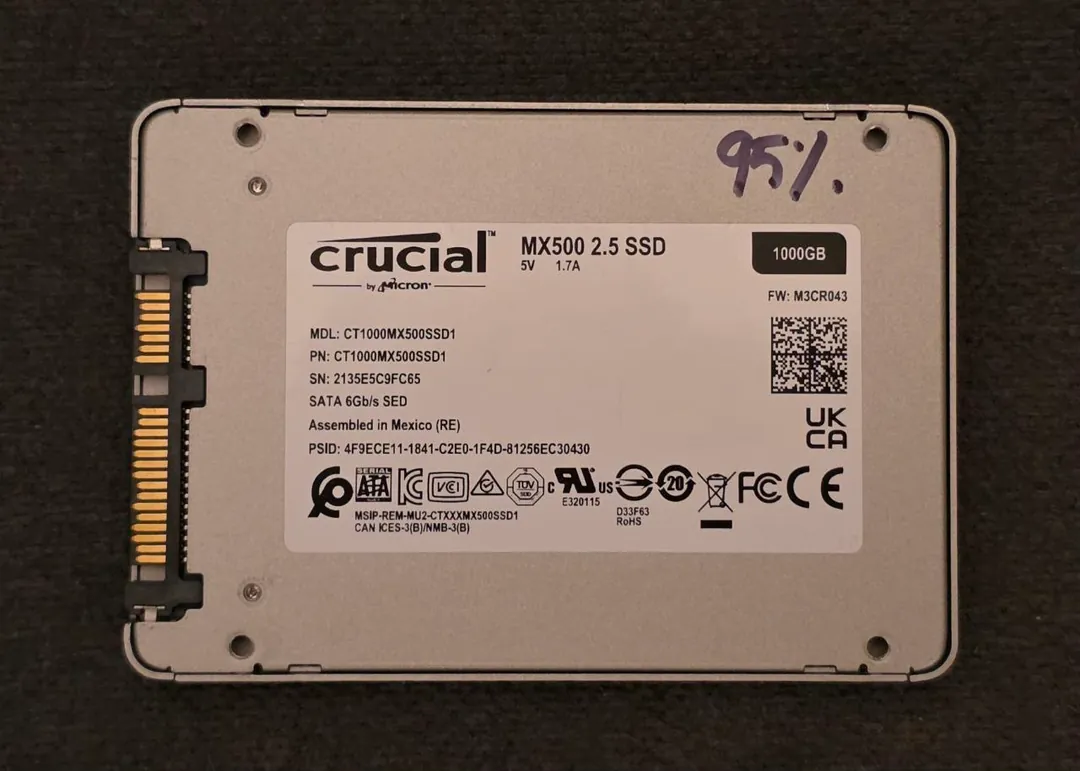 SSD Crucial MX500 1TB SATA 2.5 — фото 1
