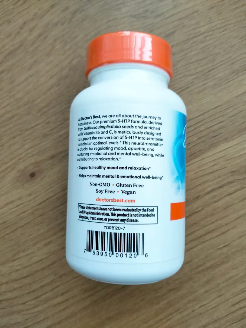 5-HTP Doctor’s Best 120 კაფსულა — ფოტო 1