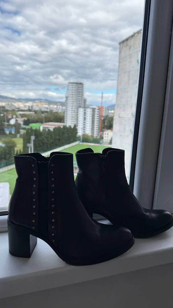 Женские кожаные полуботинки — фото 4