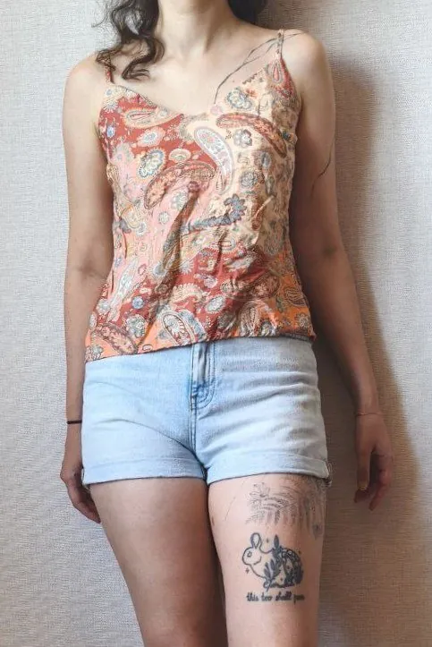 Orange top size S — photo 1