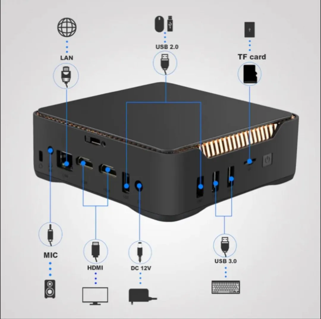 Mini PC Apollo Lake J3455 — ფოტო 2