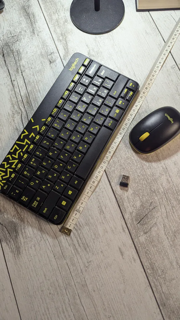 Клавиатура и мышь Logitech USB — фото 1